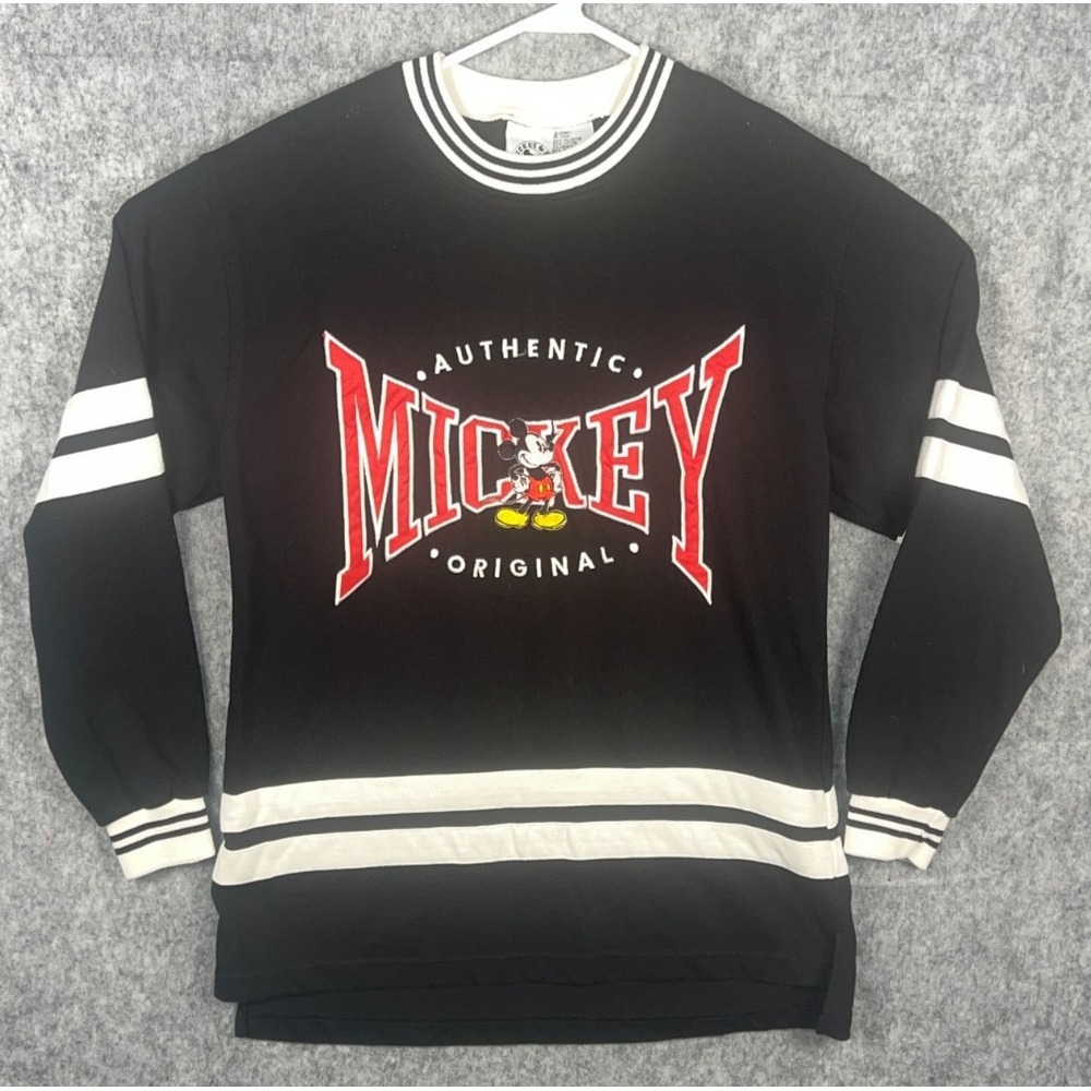 Mickey And CO Vintage 90s Mickey Mouse‎ Sweatshirt Mens Med / Womens Large Black